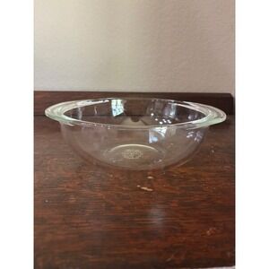 Vintage PYREX 023 1.5 Qt Clear Glass Casserole Dish Bowl with Handles Made USA
